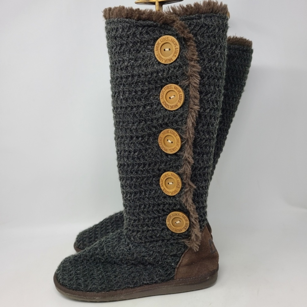 MukLuk Gray Button Boots